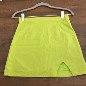 Like Green Peppermayo Mini Skirt